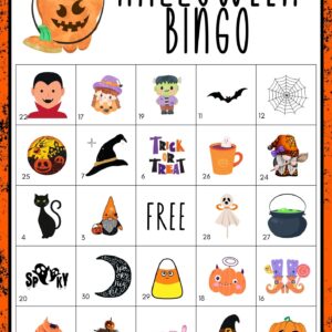 halloween bingo cards