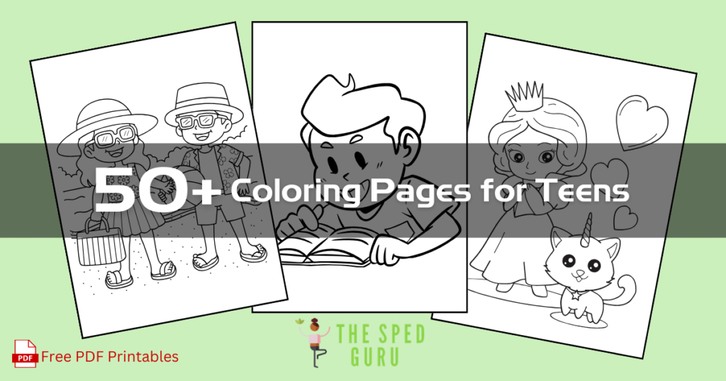 Free Printable Coloring Pages for Teens