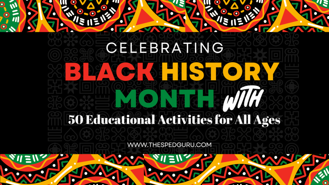 black history month activities to do in the month of February