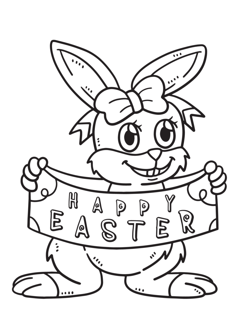 Free Easter Bunny Coloring Pages