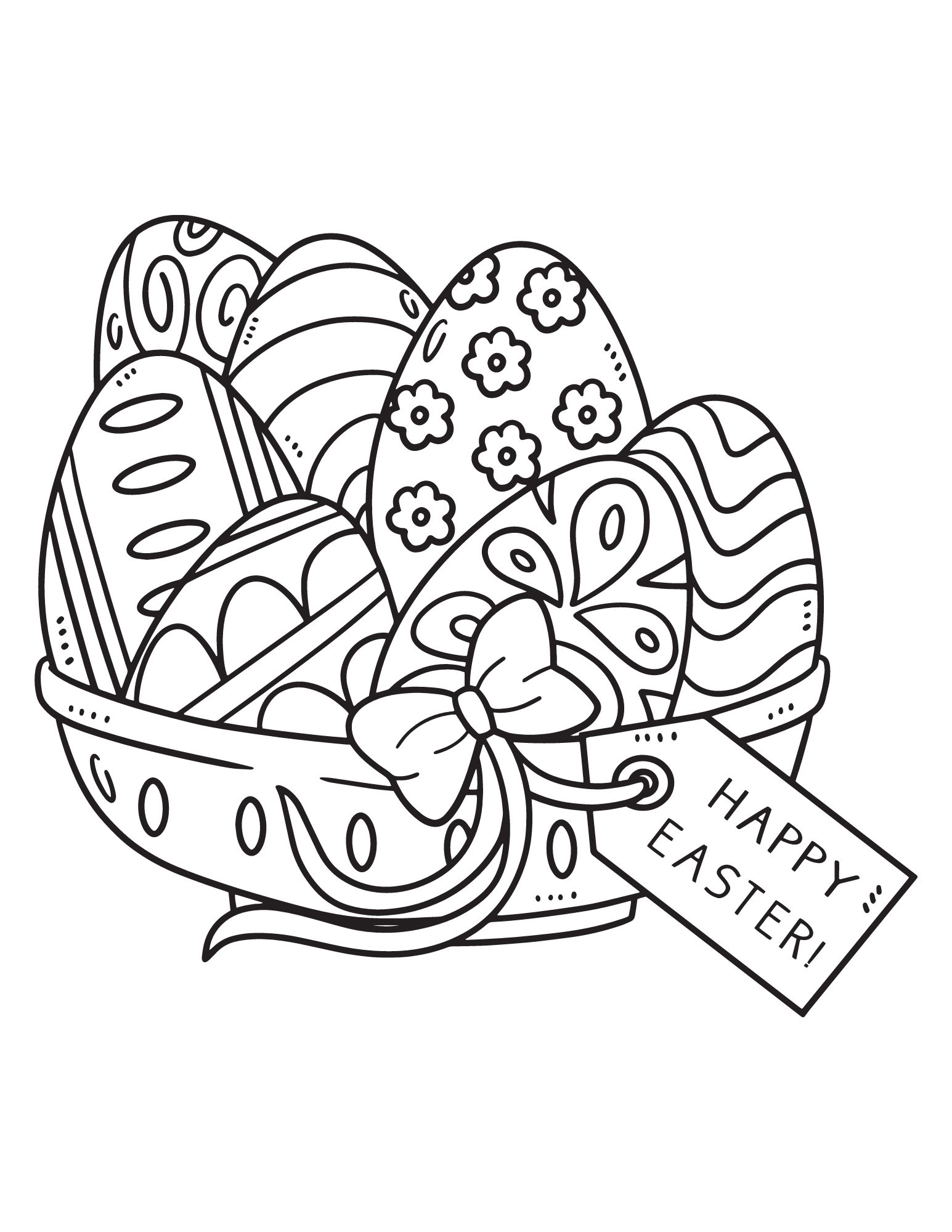 Easter Coloring Pages (Free PDF Printables)