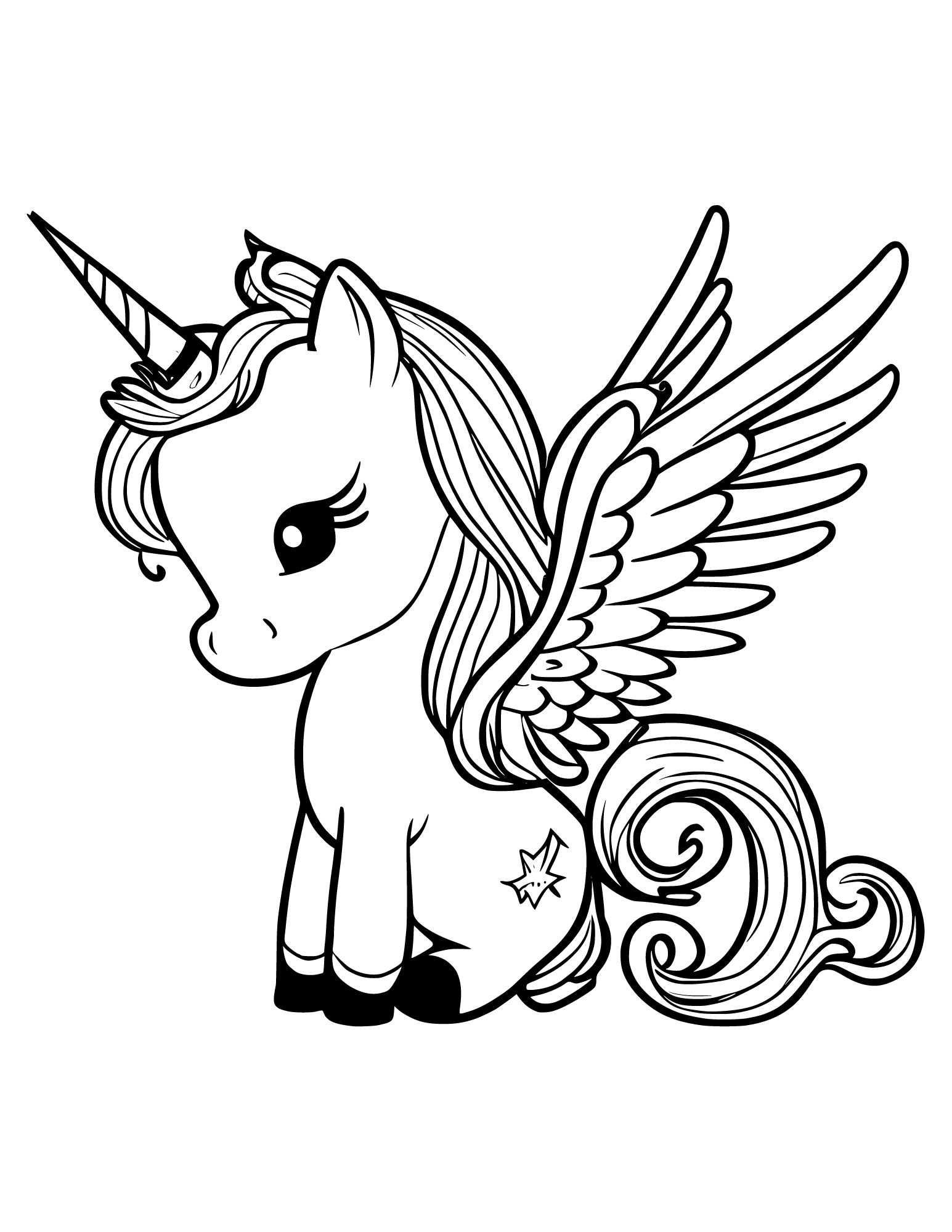 kids free printable coloring pages unicorn