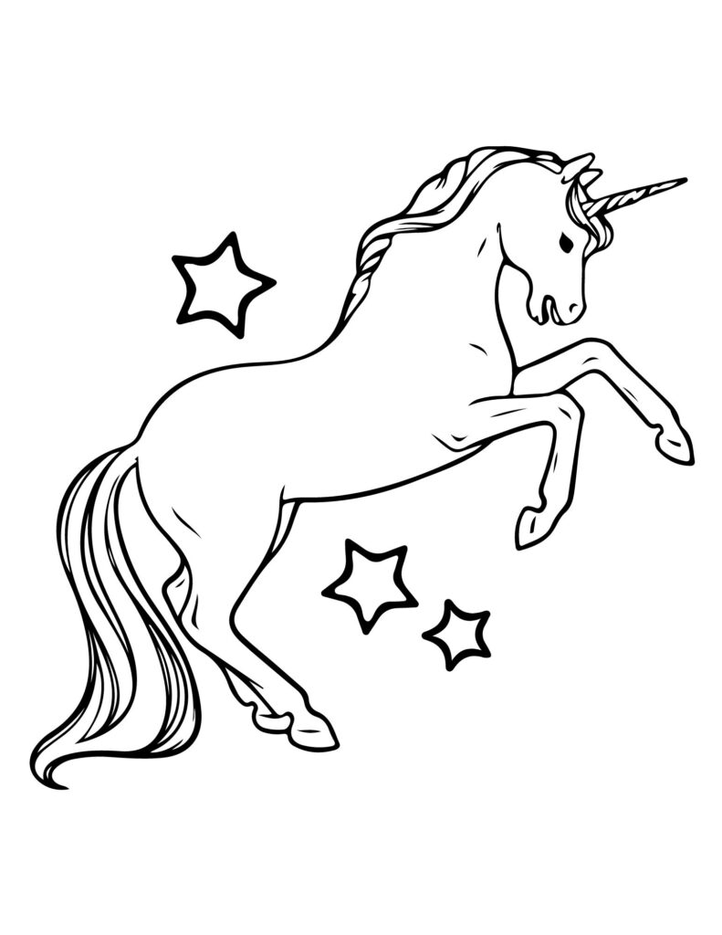 unicorn coloring pages