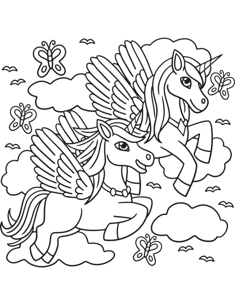 Free Printable Unicorn Coloring Pages for Kids & Teens