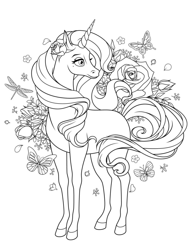 Free Printable Unicorn Coloring Pages for Kids & Teens