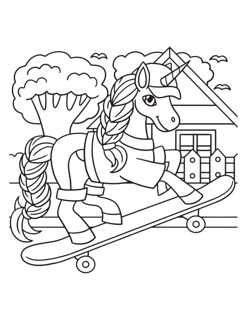 Free Printable Unicorn Coloring Pages for Kids & Teens