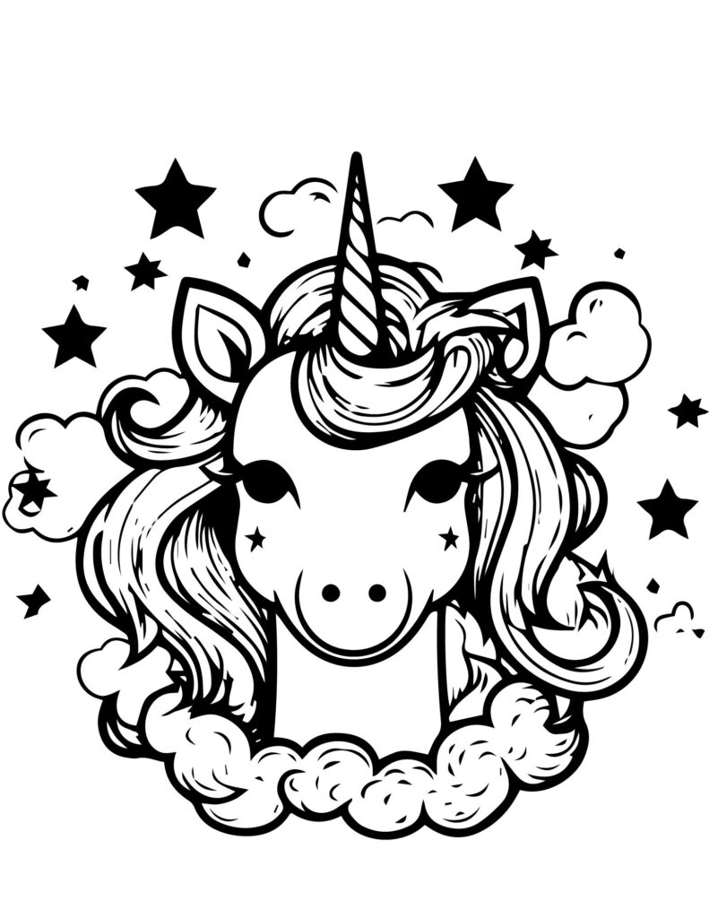 Unicorn Coloring Pages (Free PDF Printables)