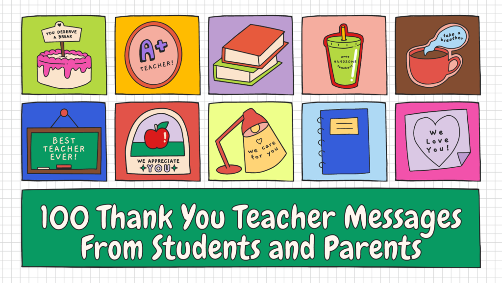 Thank You Teacher Messages From Students and Parents