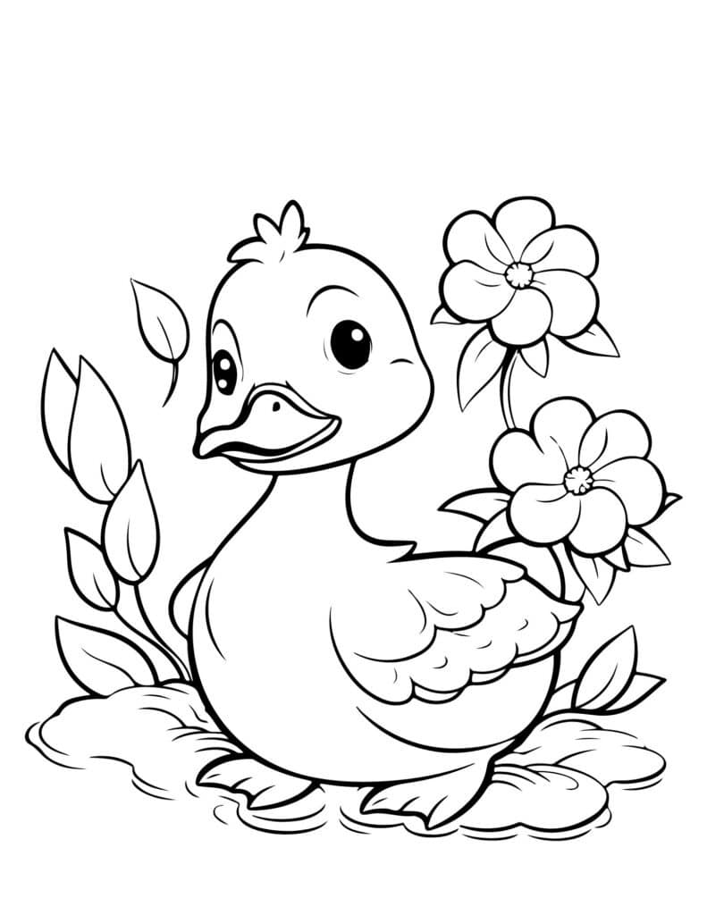 flower drawing Coloring Pages