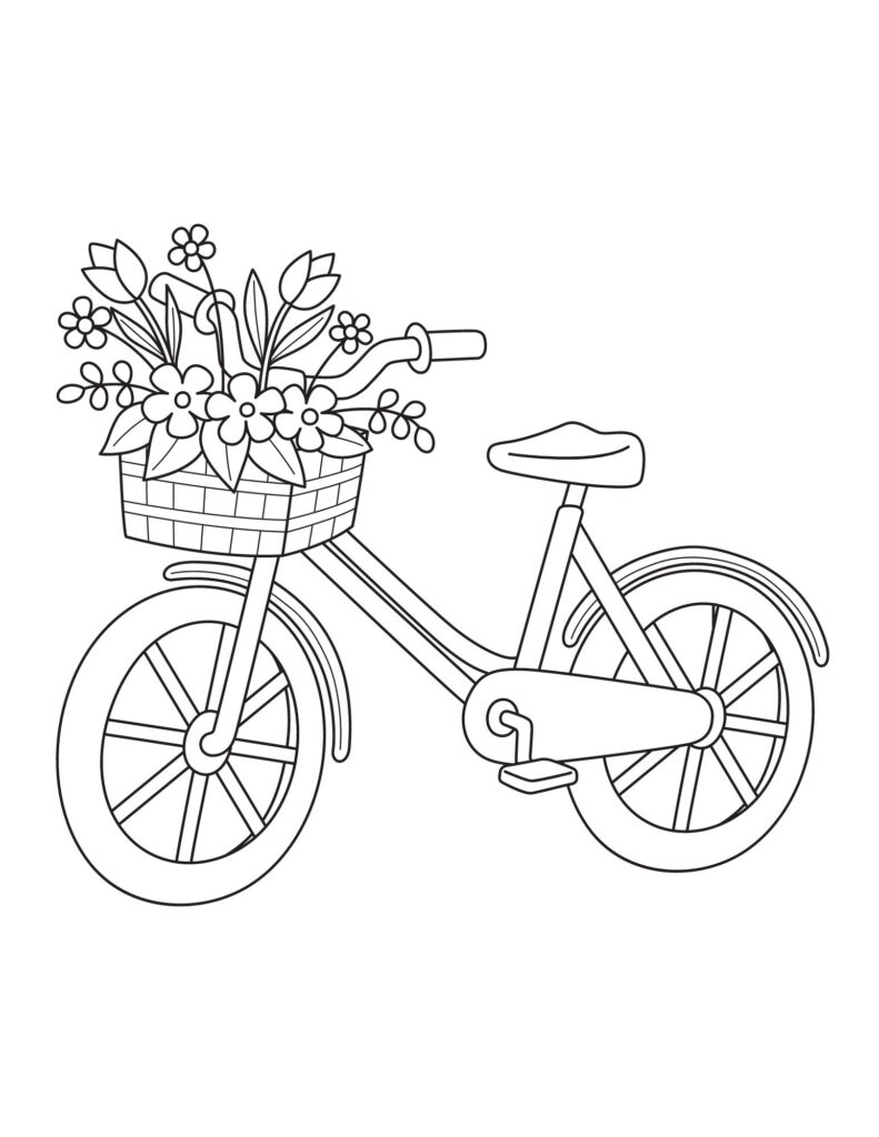 flower drawing Coloring Pages