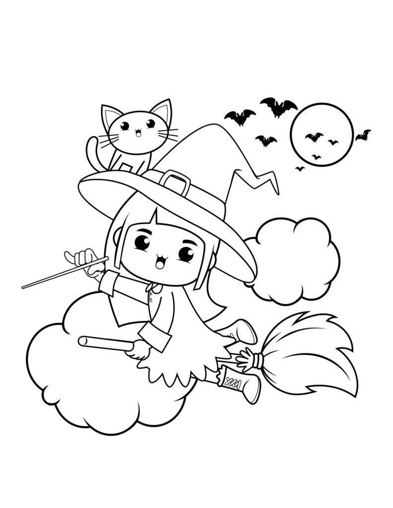 Halloween Coloring Page for Toddlers