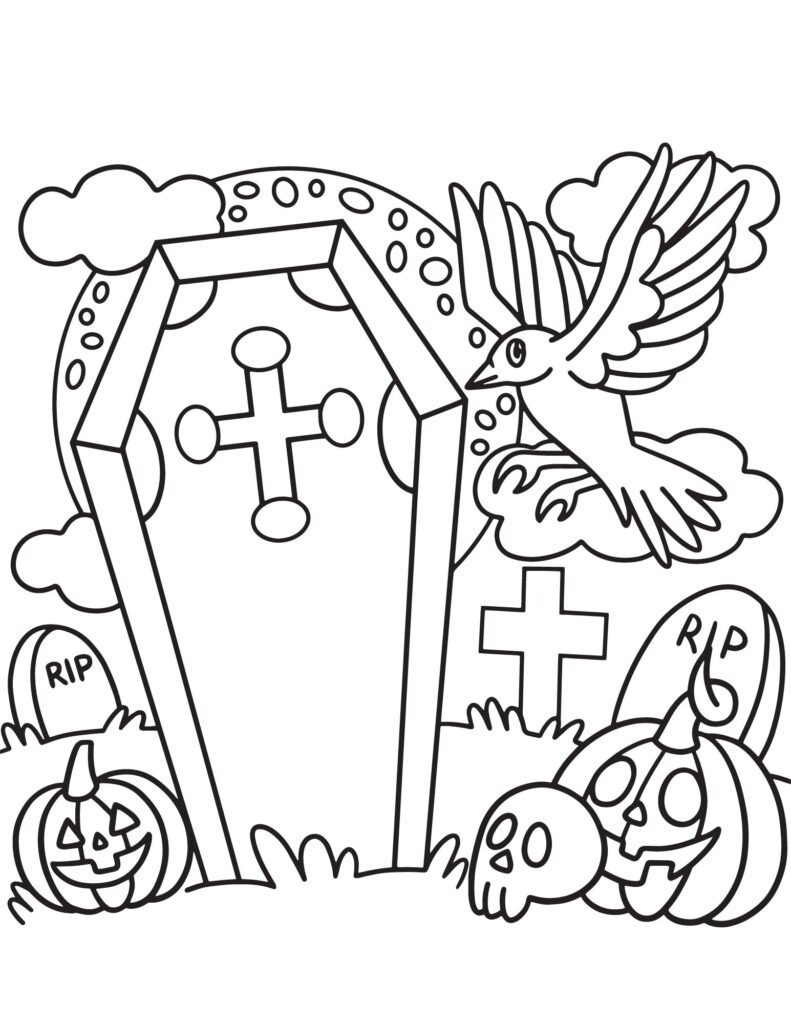 Halloween Coloring Pages for Adults