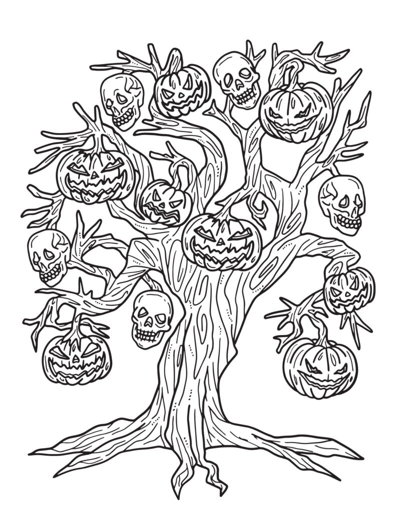 Halloween Coloring Pages for Adults