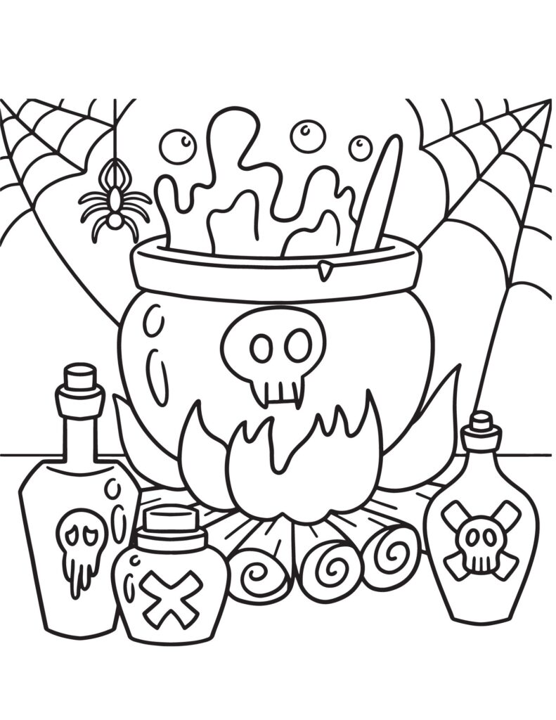 Halloween Coloring Pages for Adults