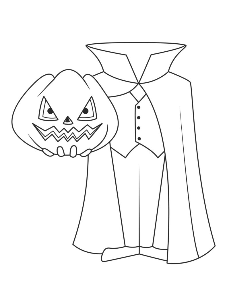 Halloween Coloring Page for Toddlers