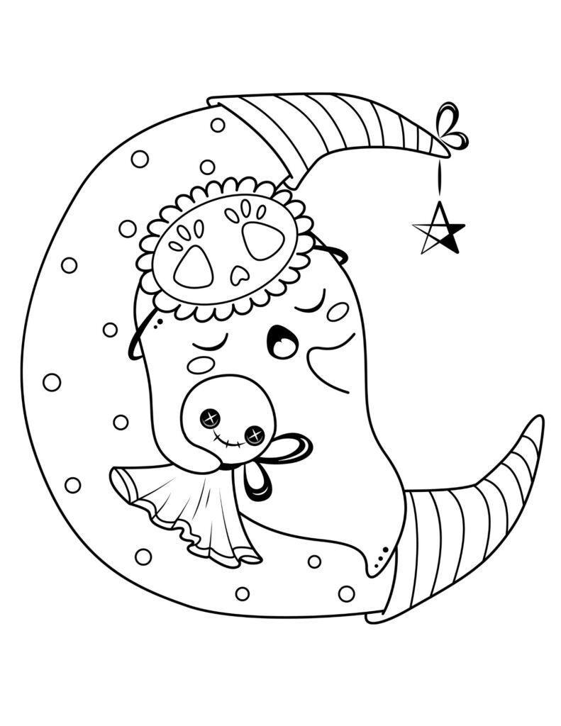 Halloween Coloring Page for Toddlers