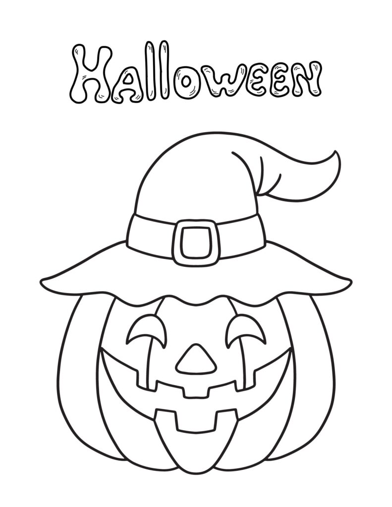 Halloween Preschool Coloring Pages