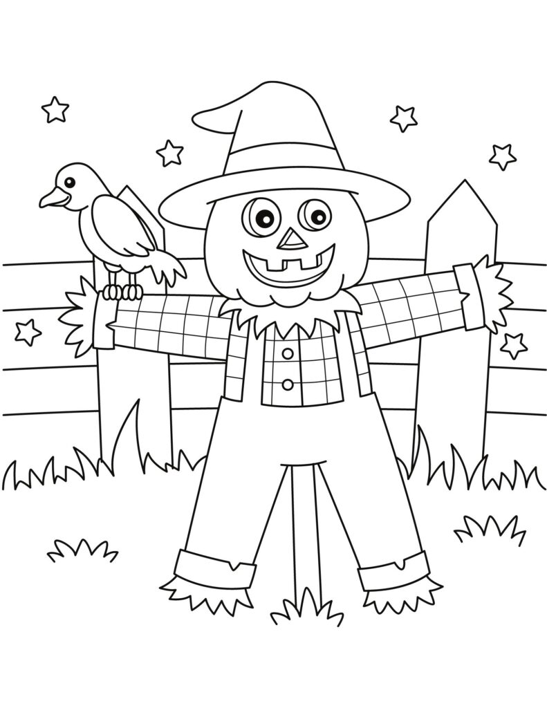 Halloween Preschool Coloring Pages