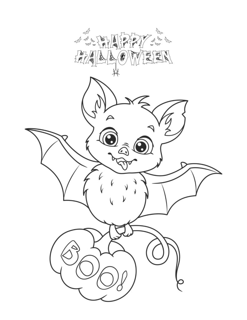 Halloween Preschool Coloring Pages