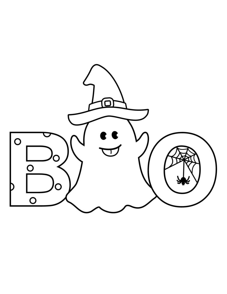 Halloween Preschool Coloring Pages