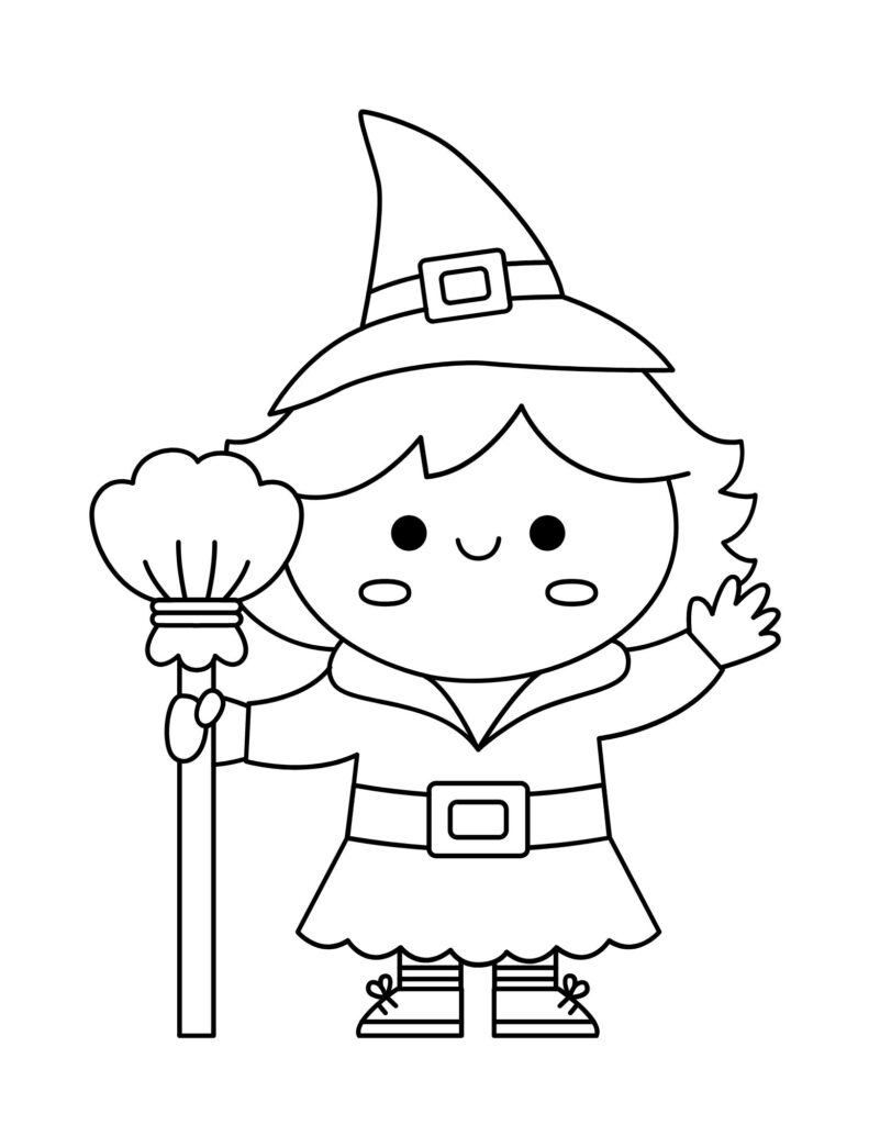 Halloween Preschool Coloring Pages