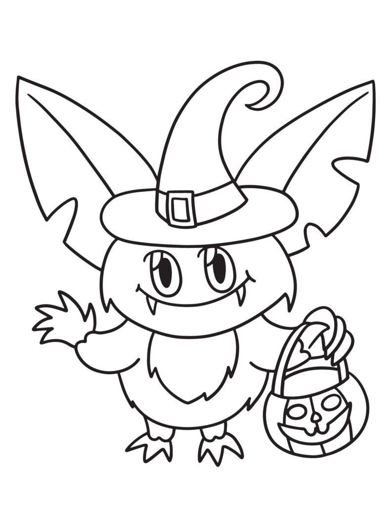 Halloween Preschool Coloring Pages