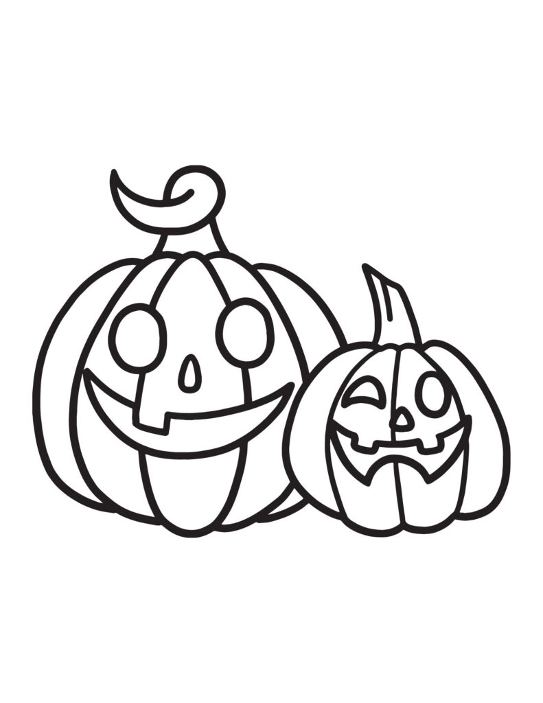 Halloween Preschool Coloring Pages