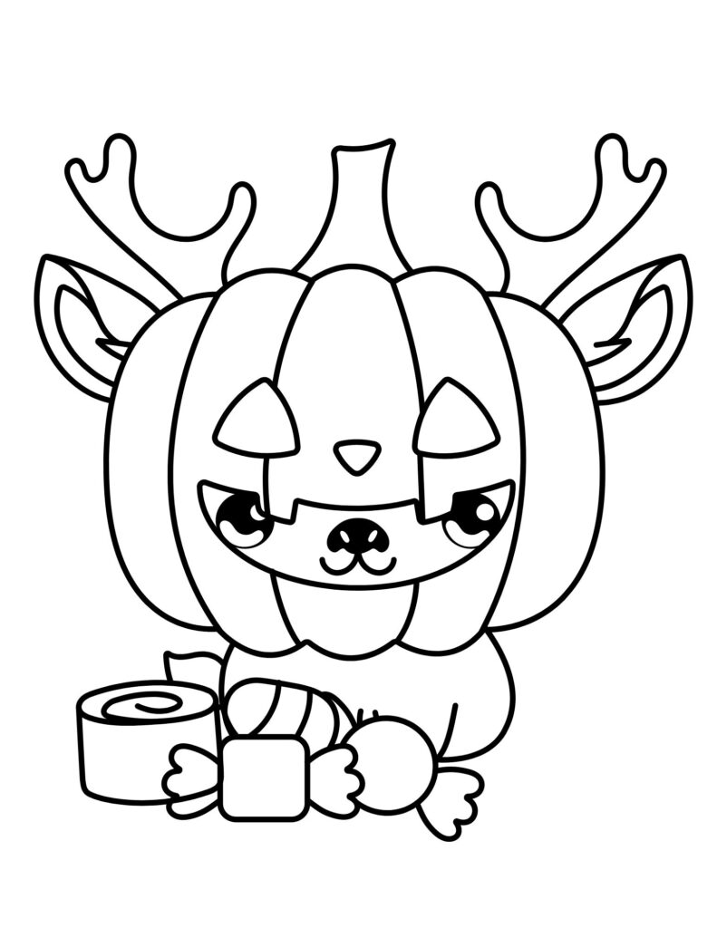 Halloween Preschool Coloring Pages