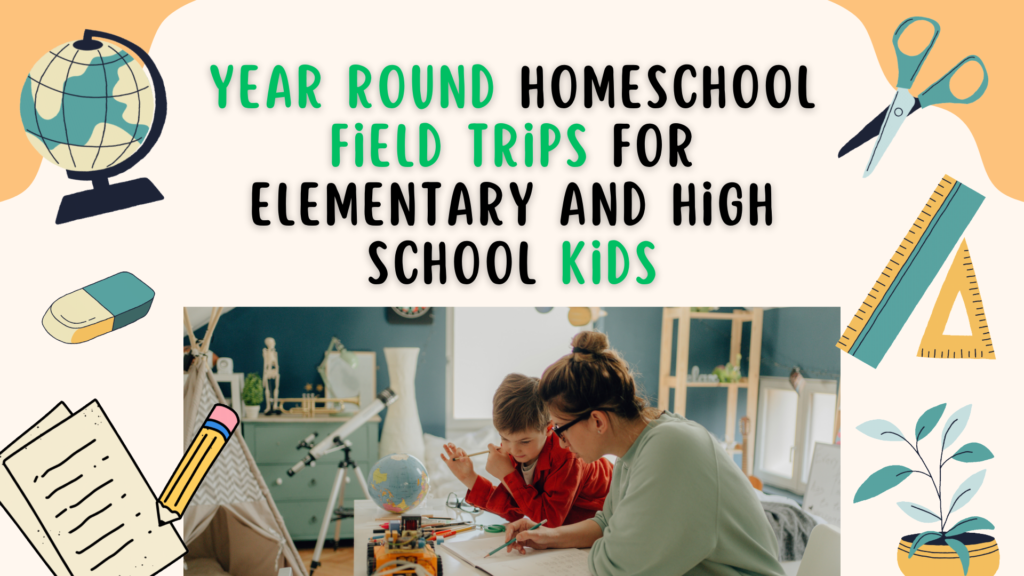 Year Round Homeschool Field Trips for Elementary and High School Kids