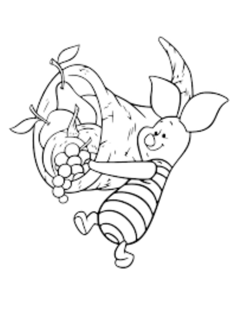 Free print disney thanksgiving coloring pages