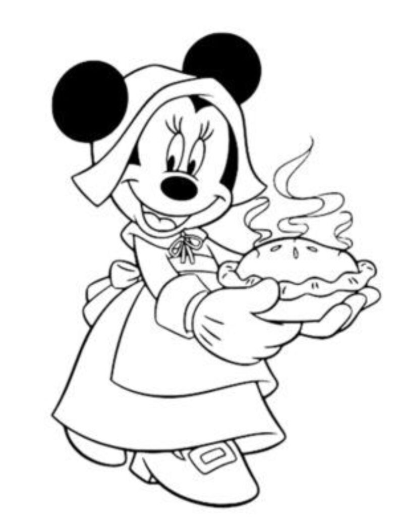 Free download and print disney thanksgiving coloring pages