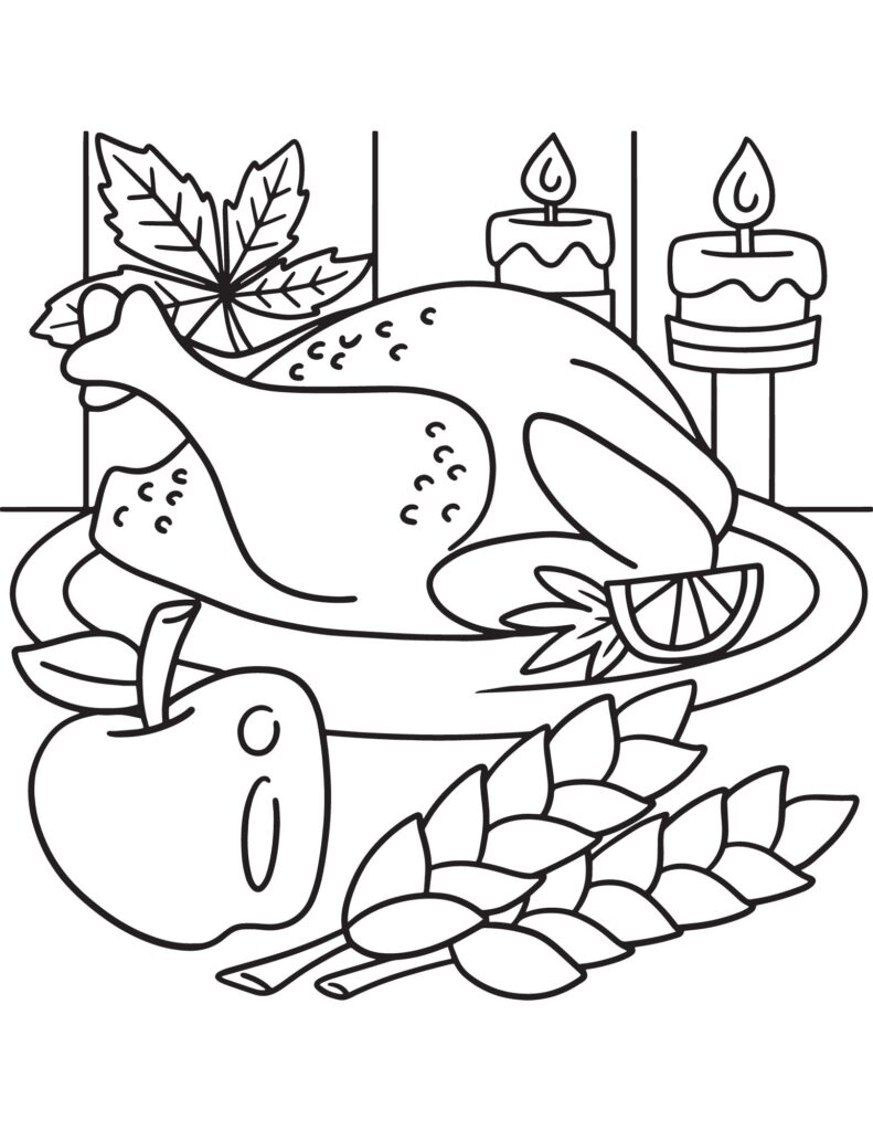 Best thanksgiving day coloring pages