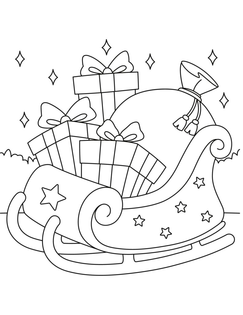 Free print Christmas Coloring Pages