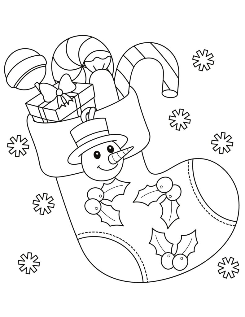 Free print Christmas Coloring Pages