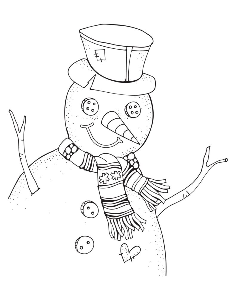 Free print Christmas Coloring Pages