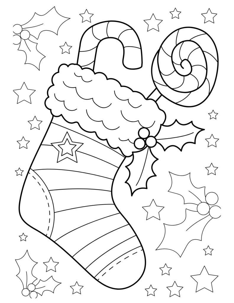 christmas tree coloring page free printabletree coloring page