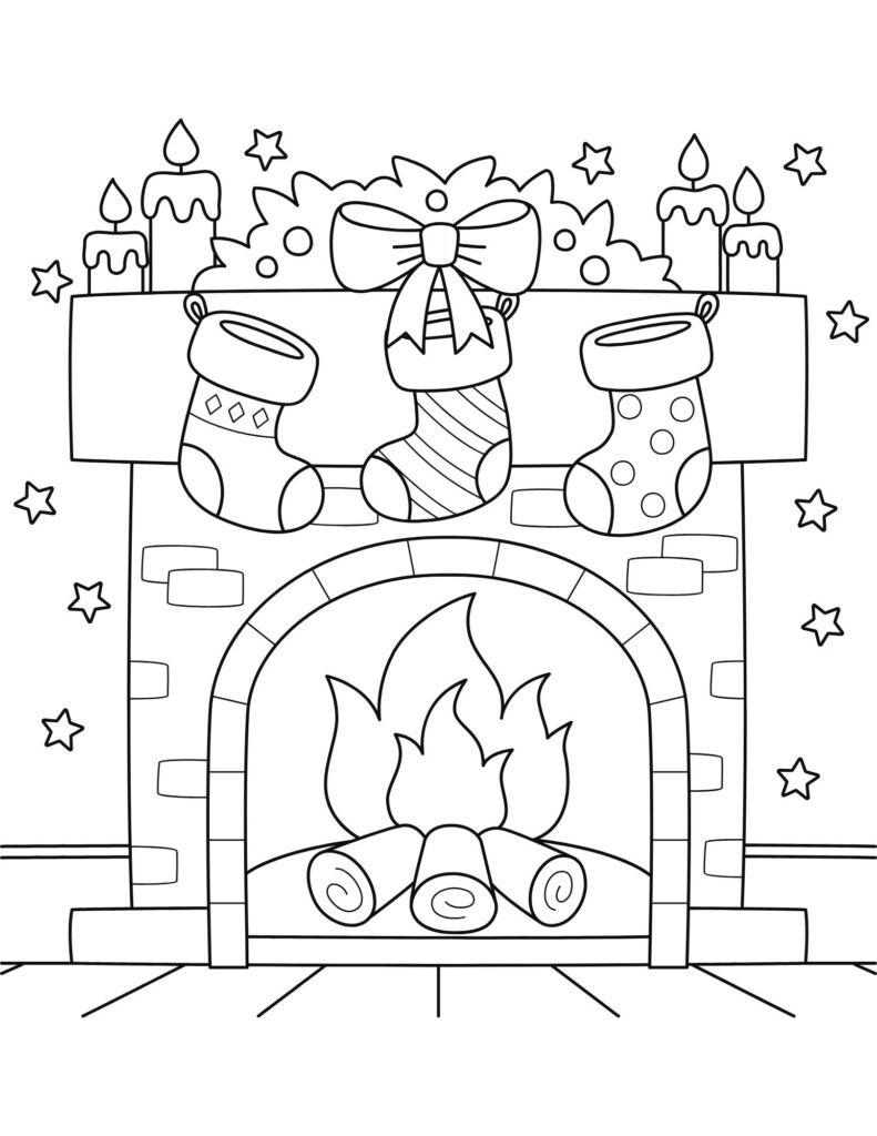 Winter Holiday Coloring Pages