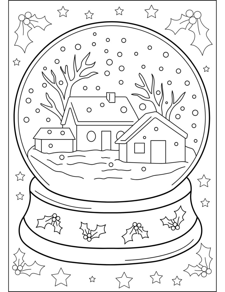 Winter Holiday Coloring Pages