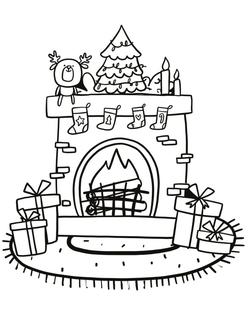 Winter Holiday Coloring Pages