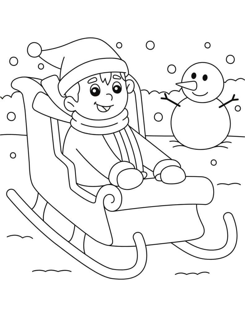 Winter Holiday Coloring Pages