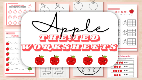 Apple Themed Worksheets for Kids