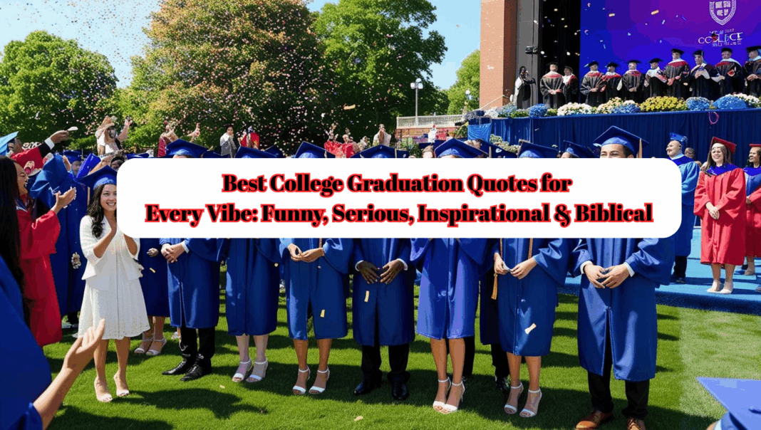 Best College Graduation Quotes for Every Vibe: Funny, Serious, Inspirational & Biblical