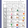 roll a story worksheet for kids