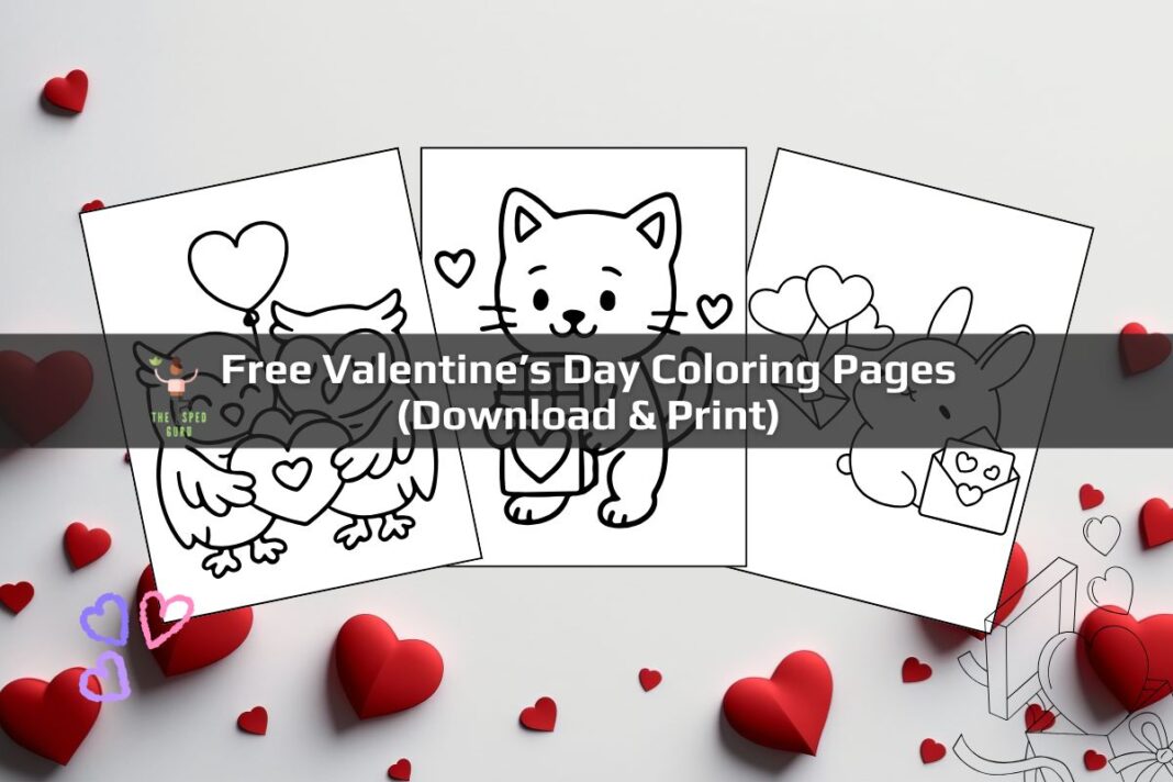 Free Valentine’s Day Coloring Pages (Download & Print)