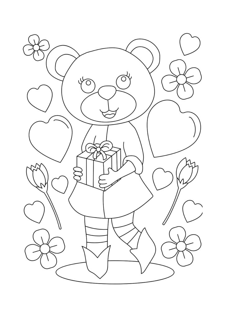 valentines day coloring pages