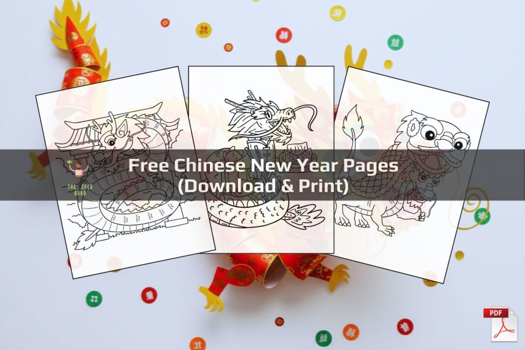 Free Chinese New Year Pages (Download & Print)