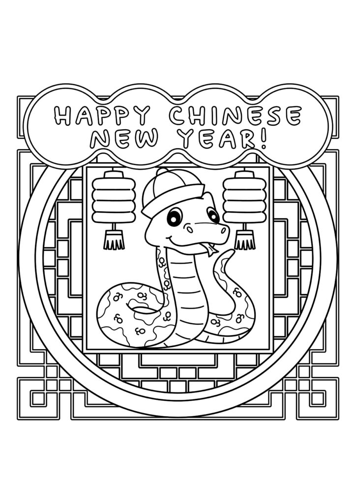 chinese new year coloring pages