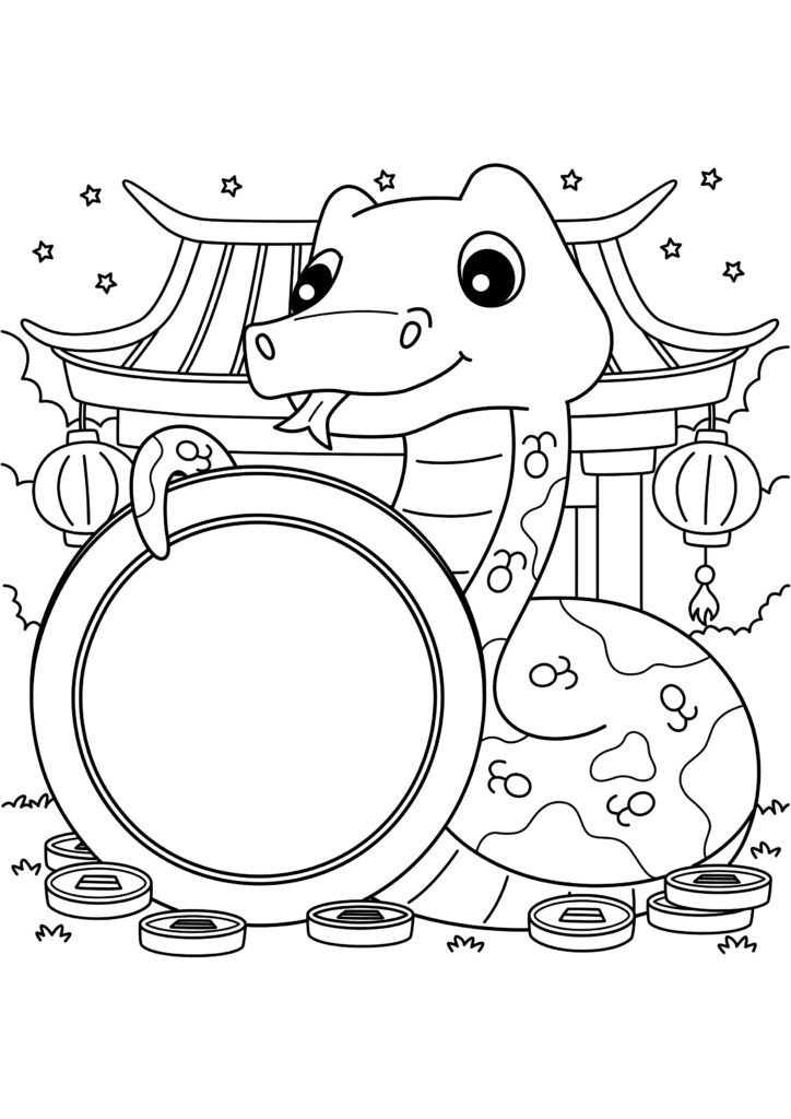 chinese new year coloring pages