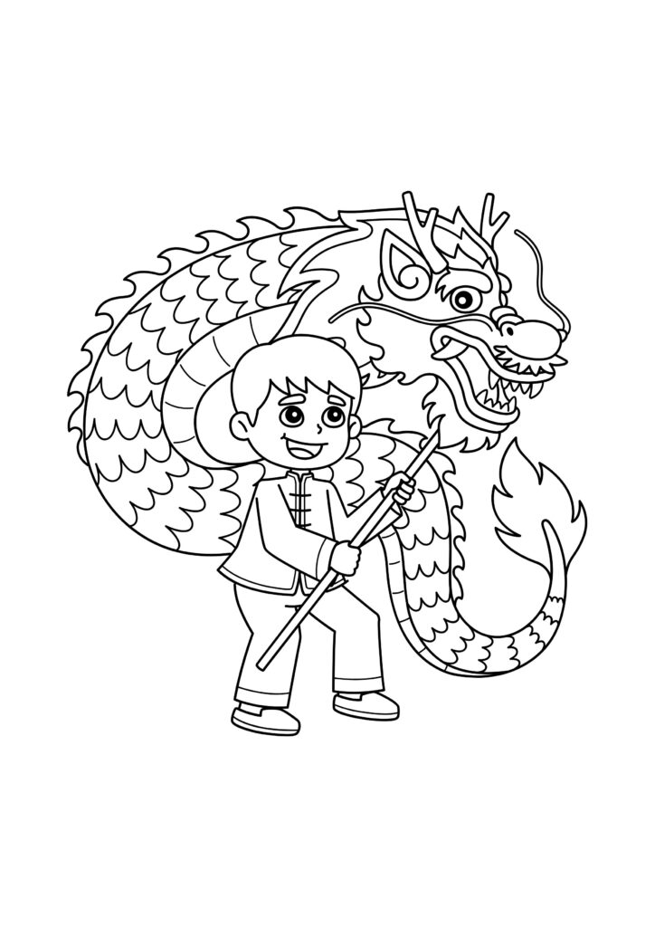 chinese new year coloring pages