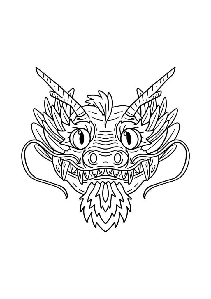chinese new year coloring pages